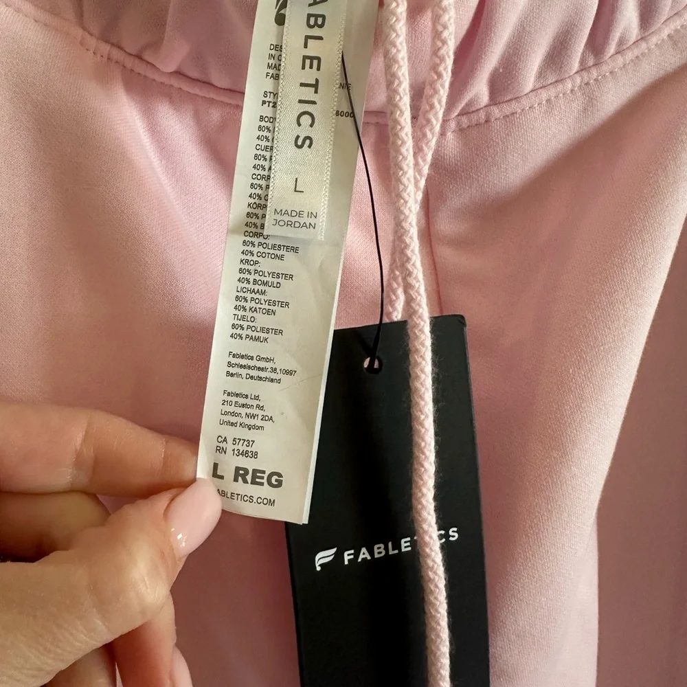Fabletics Soft Pink Wide Leg Pants - Picture 4 of 5